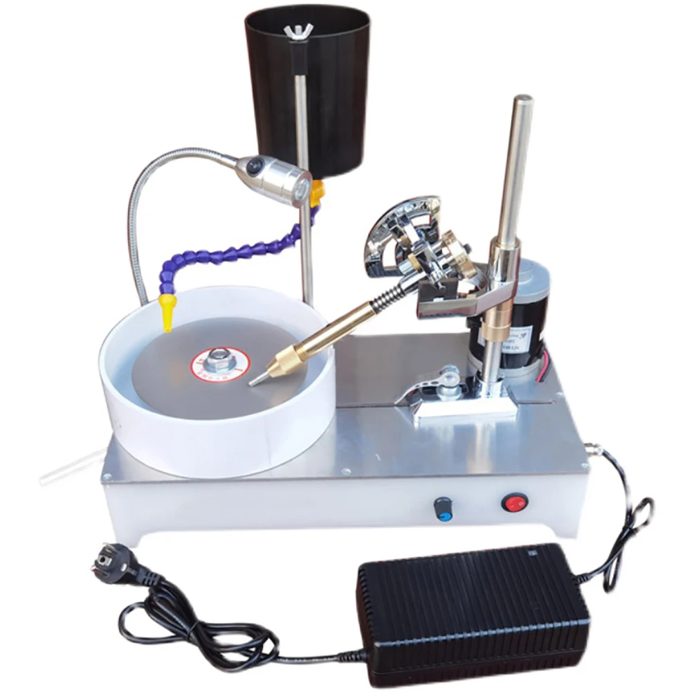 Gemstone Grinding Faceting Machine Faceted Gem Polishing Machine Jewelry Polisher Flat Grinder