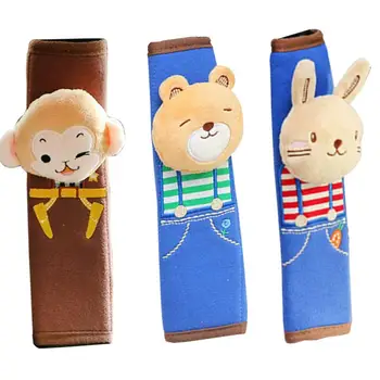 

Cotton Flannel Soft Cartoon Cute Child Safety Belt Shoulder Car With Cute Animal Cartoon Safety Belt Sheathed Baby Pillow