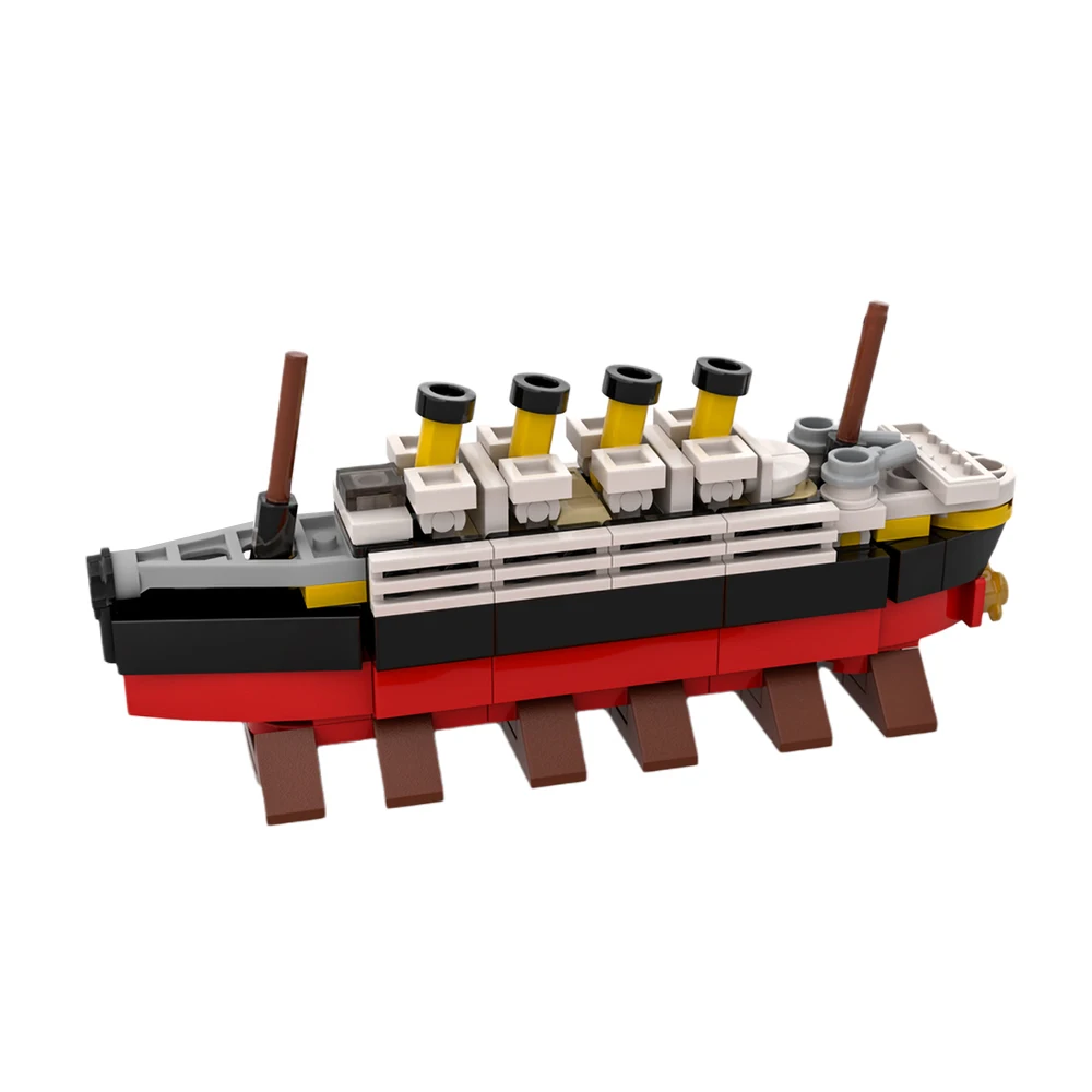 New MOC 152Pcs City RMS Titanic Ship Boat Model Building Blocks Sets DIY Construction Toys Kids Toys Blocks Educational Gifts