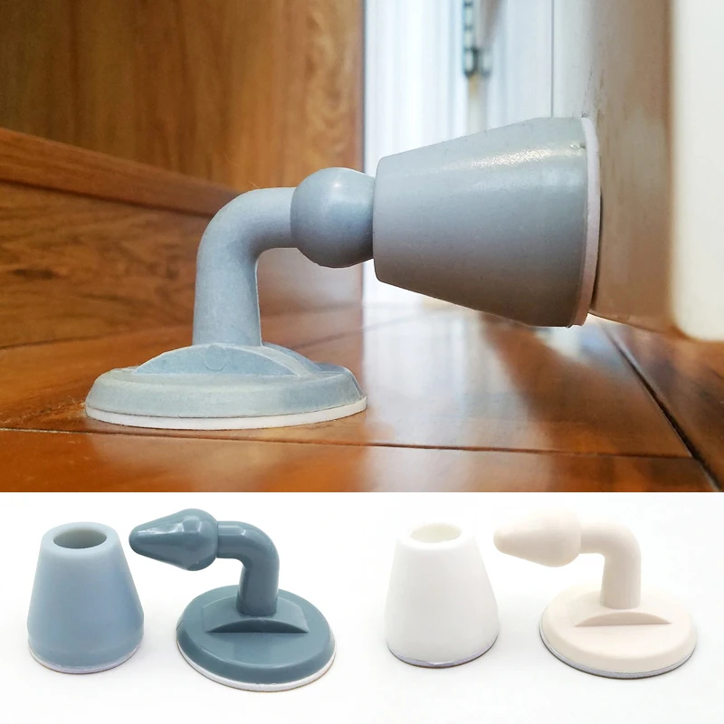 

Nail-free Lossless Combination Fixed Door Stopper Plastic Silicone Anti-collision Noise Redu Inhalation Type Silent Door Suction