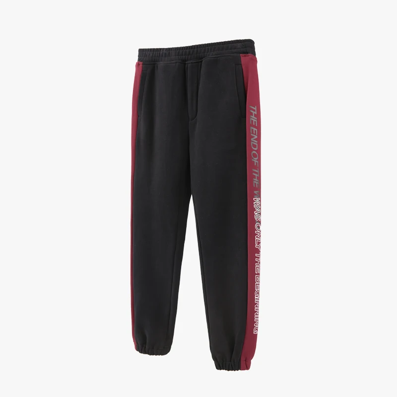 VIISHOW, уличная одежда, мужские штаны, брендовые, хлопковые, Pantalon Homme, хип-хоп, джоггеры,, с принтом, спортивные штаны, брюки, брюки для мужчин, KC1989183 - Цвет: Black