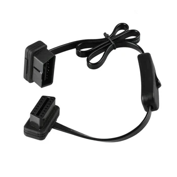 

OBD2 Extension Cable With Switch Connector Diagnostic Tools Automotive