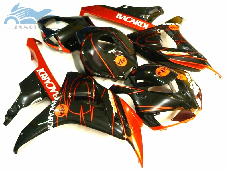 ABS пластик Инъекции обтекатель комплект Подходит для Honda CBR 1000RR 2006 2007 CBR1000RR 06 07 красный черный спортивный обтекатель наборы кузова XY10