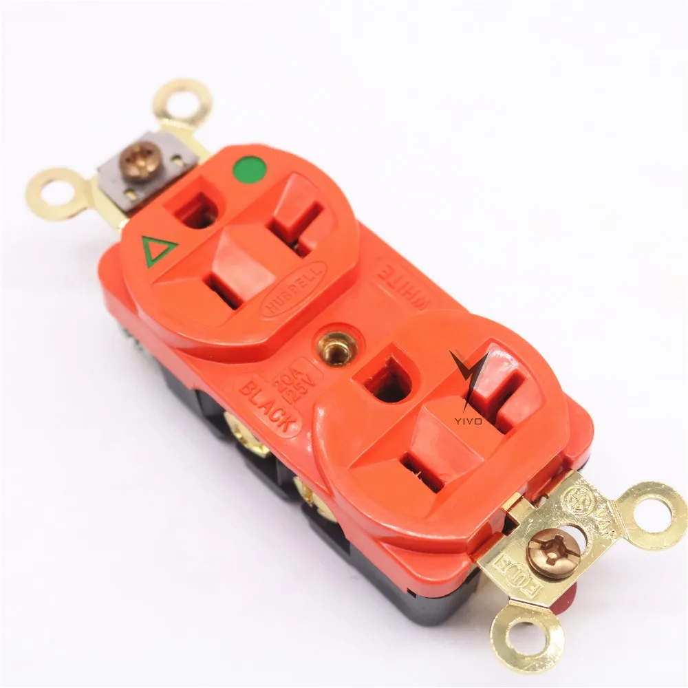 Hi-end HIFI DIY IG8300 Чистая медь красная покрытая золотом 20 А 125 в американский стандарт