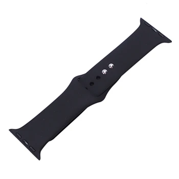 

Replacement Sports Silicone Strap Band For Apple Watch Series 4/3/2/1 38mm ——Black