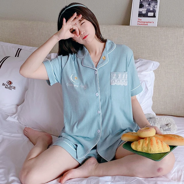 Summer Style Women Pajamas Shorts Female Sleep Shorts Women's Sexy