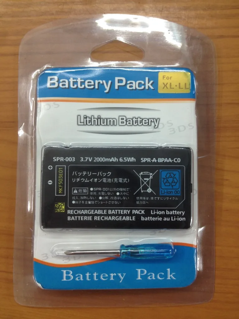 2000 мАч литий-ионная Расширенная Батарея для Nintend 3DS LL/XL 3dsll 3dsxl 3dsll 3dsxl new3dsll new3ds xl Перезаряжаемые Li-Ion Батарея