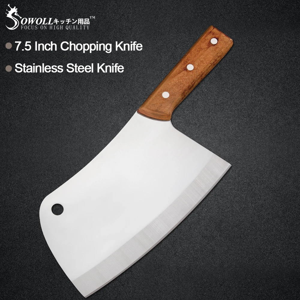 Sowoll 7 5 ''кухонный нож из нержавеющей стали с деревянной ручкой шеф-повара
