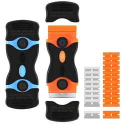 Razor Blade Scraper Double Edge Remover Tool Auto Window Glass Ceramic Tint Vinyl Glue Paint Adhesive Decal Scraper DIY Squeegee