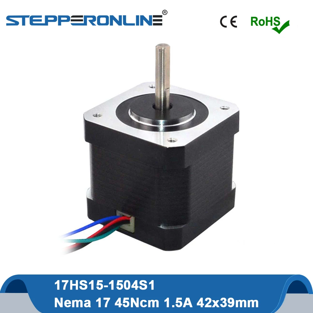 

Nema17 Stepper Motor 39mm 4-lead 45Ncm 42 Step Motor Nema 17 Stepping Motor 1.5A(17HS4401S) for CNC XYZ 3D Printer Motor