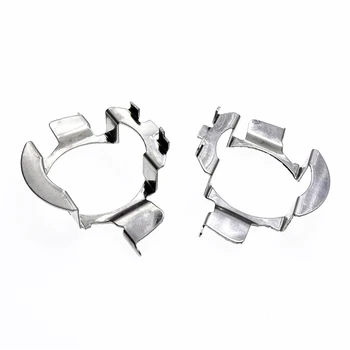 

2 Pcs H7 LED Headlight Bulb Base Holder Adapter Socket High Quality Metal Auto Accessories For Mercedes-Benz BMW Audi Nissan VW