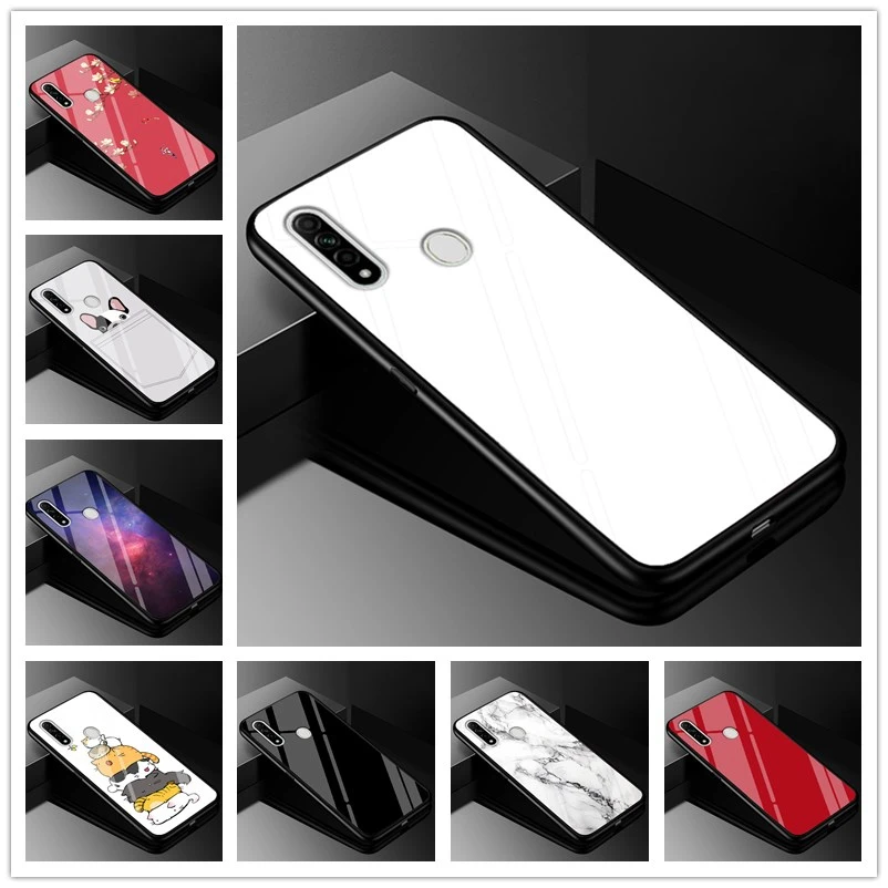 

For OPPO A31 2020 Case Glass Tempered Hard Back Cover For OPPO A31 2020 Case A31 A 31 Cover 6.5" OPPOA31 2020 TPU Frame Funda