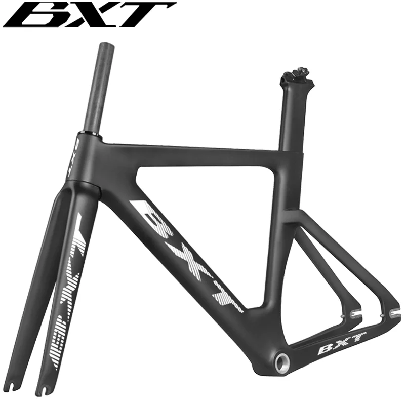 Full Carbon Track Bicycle Frame 700C Carbon Track Bike Frame Set With Fork Seatpost Carbon Fixed Gear Track Racing Bicycle Frame