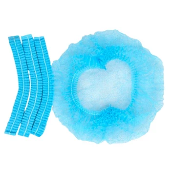 

100pcs/Set Disposable Hair Shower Cap Non Woven Pleated Anti Dust Hat Hotel Suppliest Medical/Food/Classroom