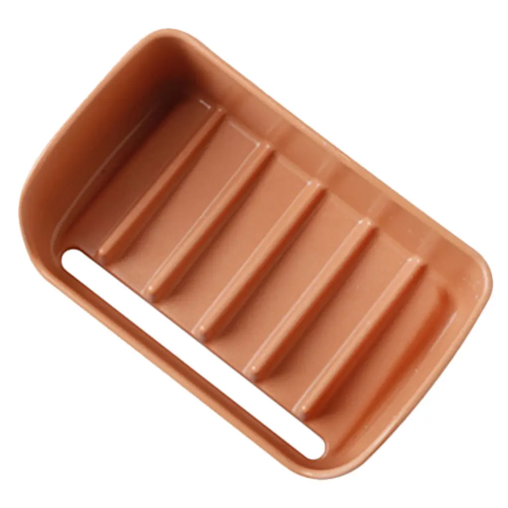 

1pc Soap Dish Water-draining Wall-mounted Soap Box Soap Container Plastic Soap Tray for Shower Bathroom Home