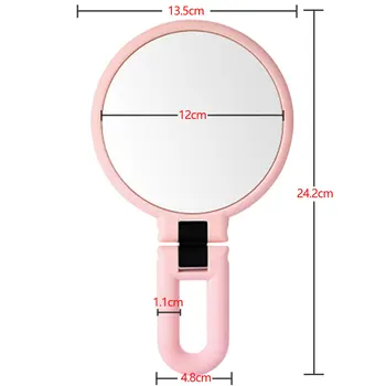 

Cosmetic LED lock sucker bright diffused light 360-degree rotating cosmetic makeup tool 10X magnifying makeup mirror