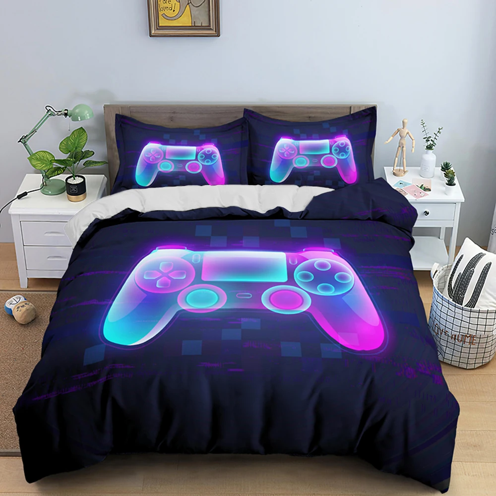 3D Gamepad Bedding Set Custom Kids Boys Teens Video Game Printed Duvet Cover For Youth New Game Controller Bedspread Qualified