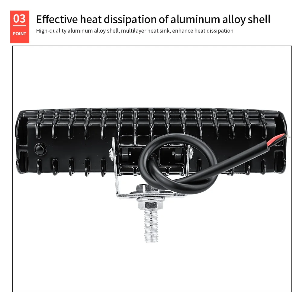 6 дюймов, 6 светодиодный, 18 Вт, для вождения, противотуманный, внедорожный, светодиодный, рабочий, автомобильный светильник, 12 В, светодиодный, универсальный, для автомобиля, 4WD, светодиодный светильник, для работы, бар, точечный светильник, прожектор