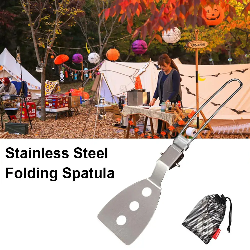 Foldable Spatula Mini Stainless Steel Corrosion resistant Folding