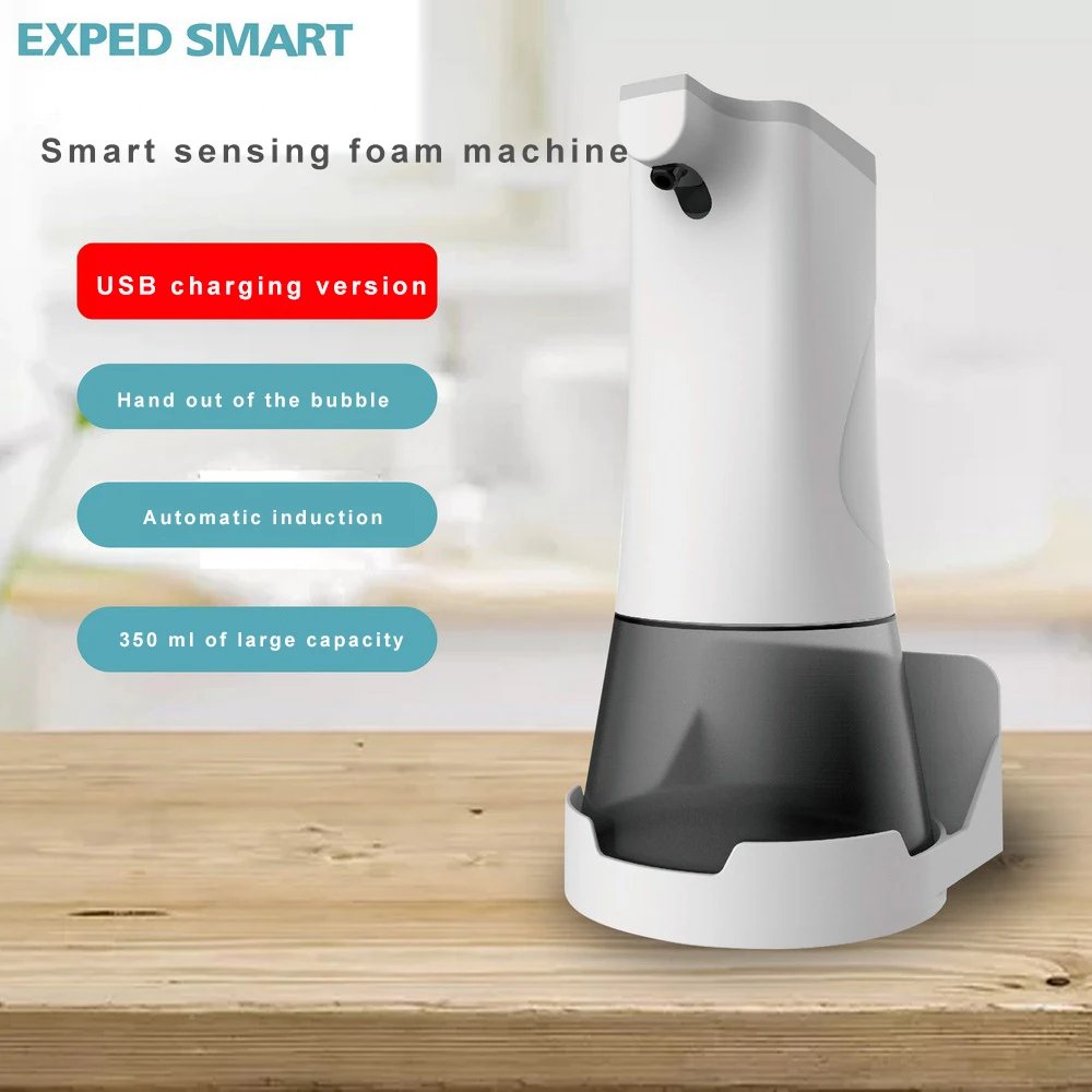 

USB Rechargeable Automatic Soap Dispenser Foam Cleaner Deep Cleaning Manual Soap Dispenser Infrared Sensor