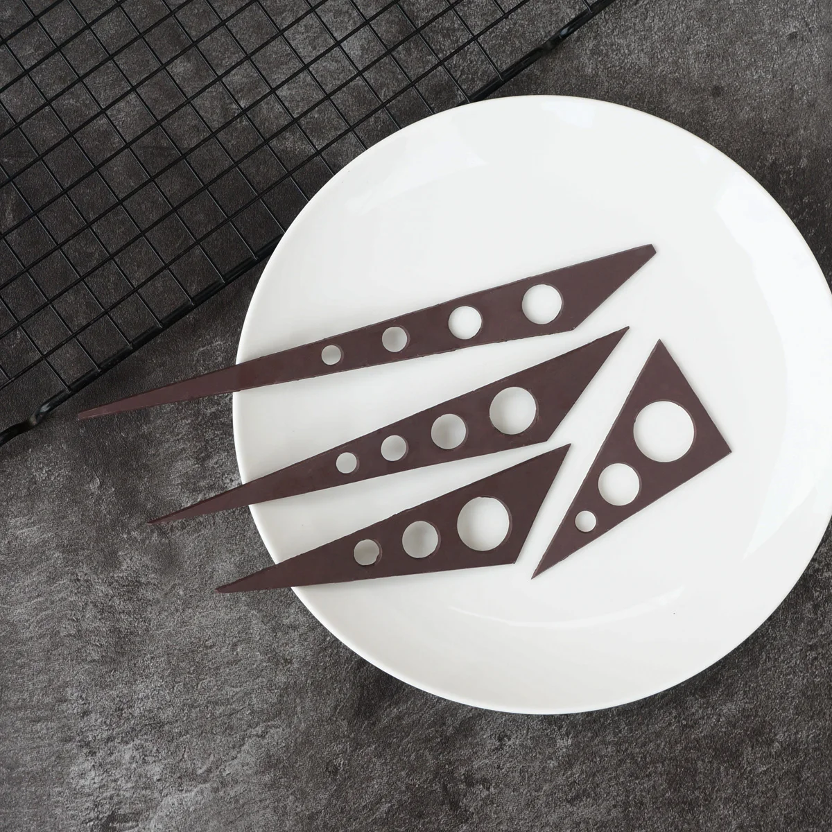 Arruffato Figura Fiore Stampo in Silicone decorando Il Dessert del Cioccolato Dessert Guarnish Scheda di trasferimento Stencil Chablon Fatti a Mano Accessori per la Cottura Festival 