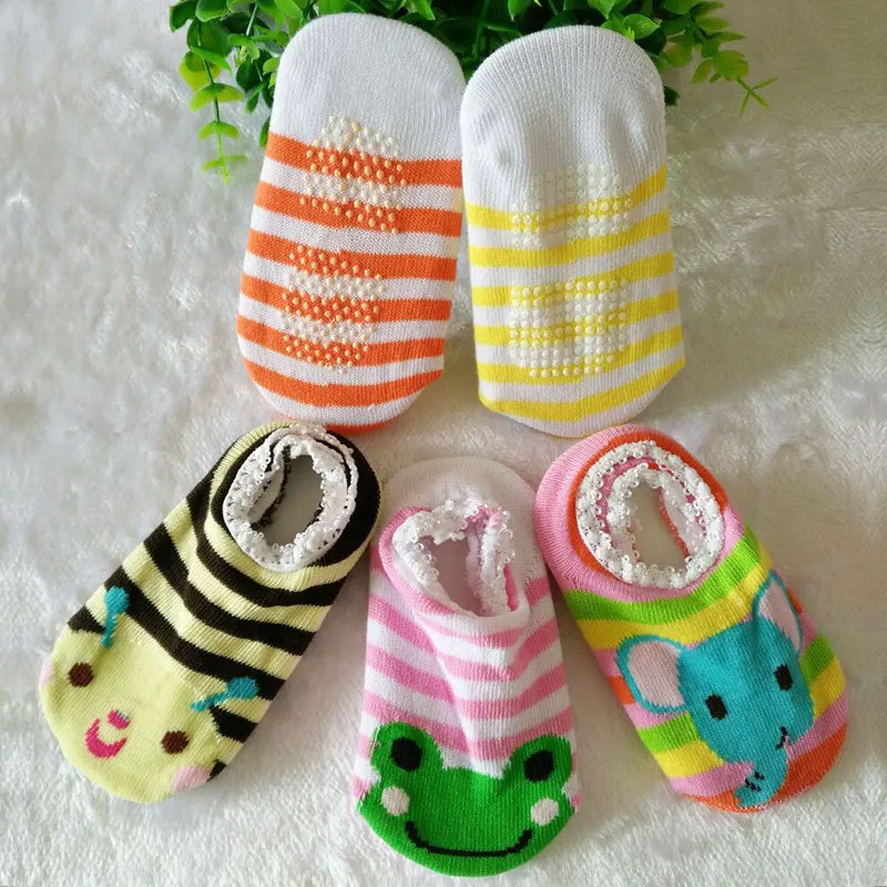 

Infant Early Childhood Cartoon Rubber Studs Sole Baby Ankle Socks Baby Anti-slip Edge Floor Socks