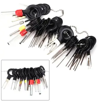 

18/36pcs/set Car Plug Terminal Extraction Pick Back Needle Circuit Board Wire Harness Connector Crimp Pin Auto Repair Tool