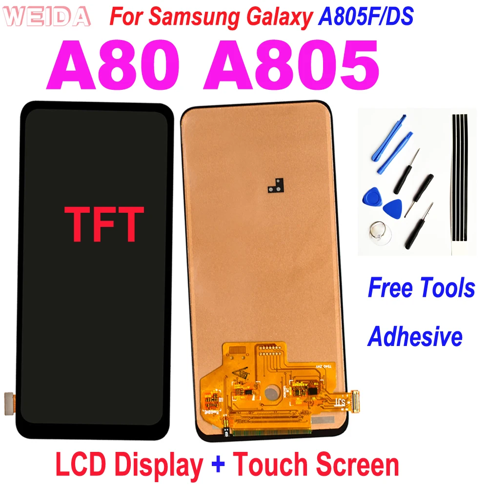 

AAA+ 6.7'' LCD For Samsung Galaxy A80 A805 A805F/DS LCD Display Touch Screen Digitizer Assembly For Samsung A80 A805 Display