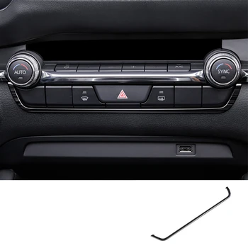 

Stainless steel For Mazda CX-30 2020 2021 Accessories Car U type Console Decoration Strip Cover Trim Sticker Car-Styling 1pcs