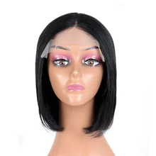 Wig Hair-Wigs Short Lace-Part Human-Hair BHF Women Bob Brazilian Straight for Remy 100%Natural