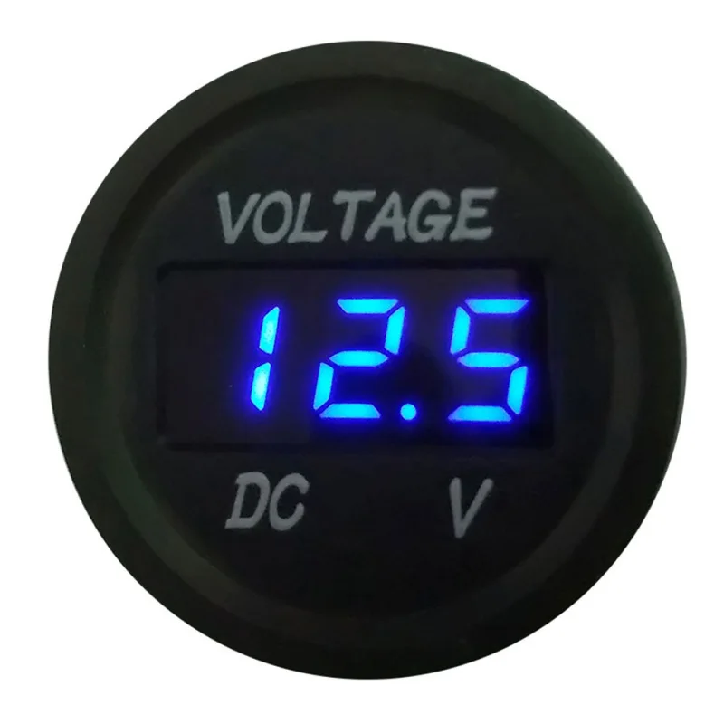 

DC 12V-24V Led Display Waterproof Motorcycle Voltmeter Gauge Voltage Meter Led Digital Voltmeter For Motorcycle Car