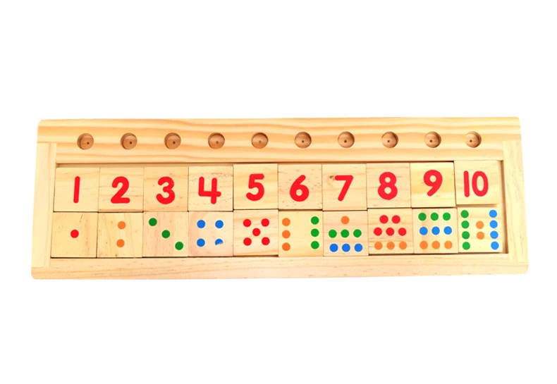 Деревянная доска с цифрами, математическая игра, Детская математика, игрушка для раннего образования