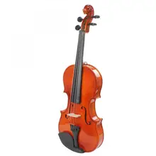 4/4 полный Размеры натуральные акустические скрипка со чехол& Лук и канифоль для скрипки начинающих струнных инструментов