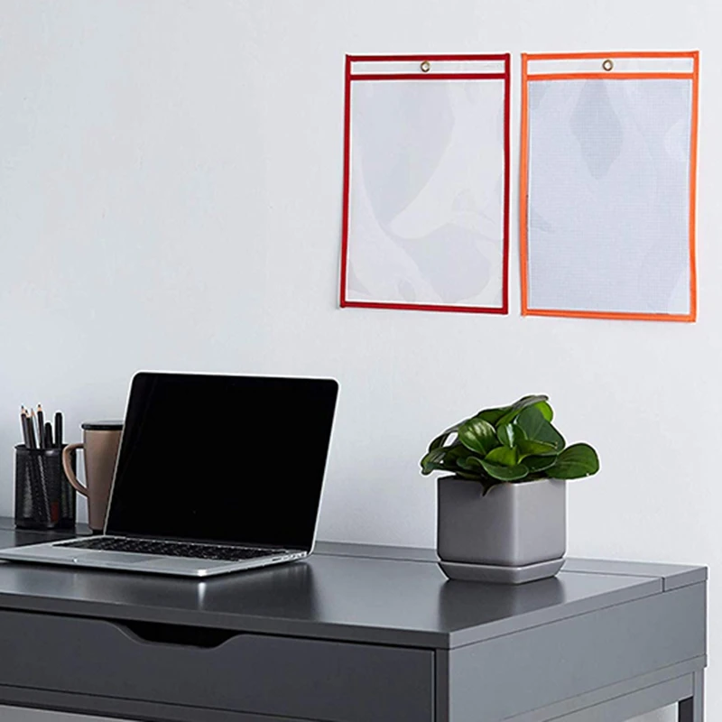 

25Pcs Dry Erase File Folder 8.5X 11 Inch Document Bag Perfect Classroom Organization Reusable Erasable File Display Book