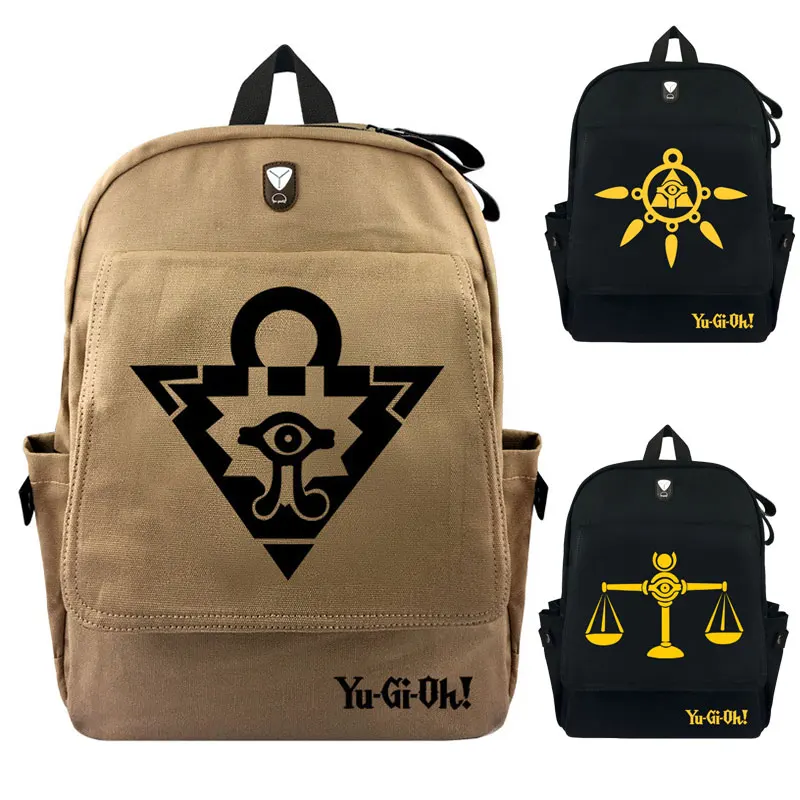 

Millenium Puzzle YuGiOh Backpack Laptop Canvas Backpacks Student Schoolbag Teenages Travel Bag Cosplay Mochila Rucksacks Gifts