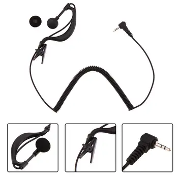 

2.5 mm Single Ear G-Hook Earpiece Ear-hook Earphone with Spiral Cable for Motorola ICOM Sport In-Earphone