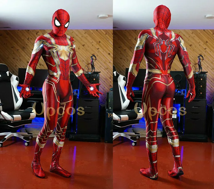 Новые мстители «Железный человек», «Человек-паук» костюм 3D печать лайкры "Человек-паук" Косплэй супергерой zentai Боди Комбинезоны для женщин
