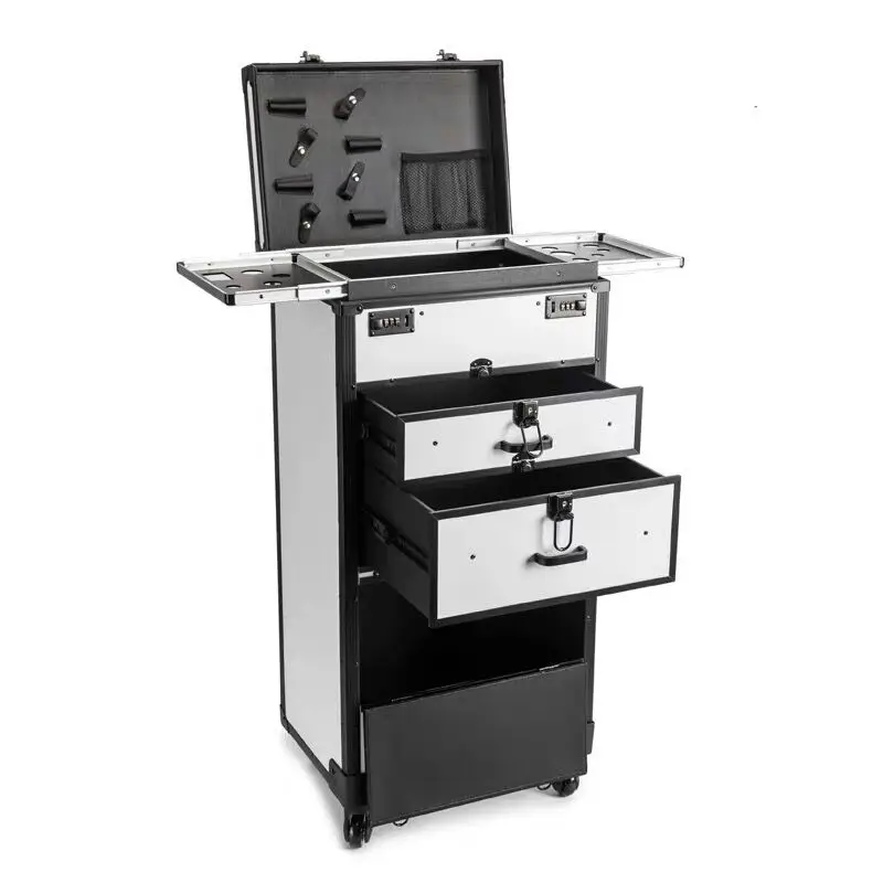 Hairdresser major toolbox luggage beautician super large suitcase Stylist big suitcase rolling password privat makeup luggage