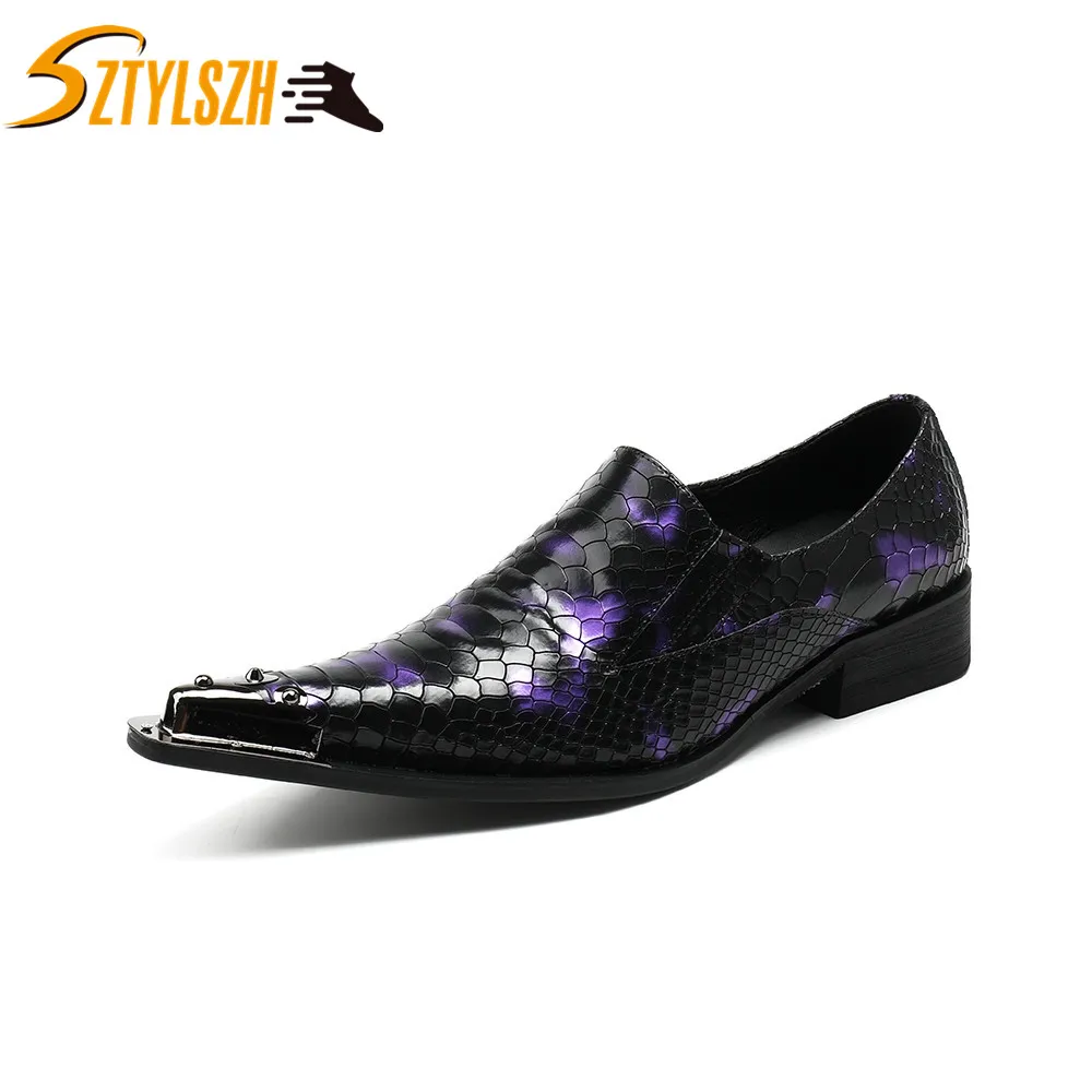 

Men's Business Dress Shoes Italian Formal Office Footwear Elegant Wedding Party Oxford Genuine Leather Shoes Zapatillas Hombre