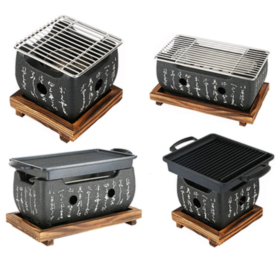 Japanese Household Mini Desktop Charcoal Grill Portable Outdoor Camping Special Food Carbon Oven Barbecue Tool Charcoal Grills