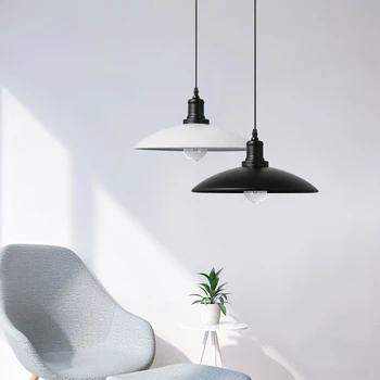

Industrial Pendant Lights Retro Loft Lamp Nordic Hanging Lamp Iron Indoor Home Kitchen Coffee Bar LED Bulbs Cord Pendant Metal