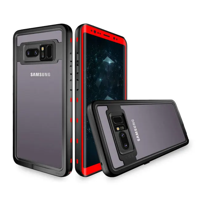 Чехол для samsung S10Plus чехол S10 5G Водонепроницаемый чехол 360 защиты IP68 Note9 samsung Galaxy Note 9 чехол для samsung S9 Etui S10e - Цвет: Red