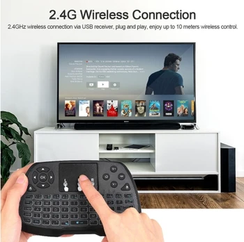 

2.4GHz Wireless Keyboard Touchpad Mouse Handheld Remote Control For Android