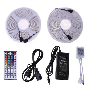 

LED Strip Light Color Changing RGB 5050 SMD 300 LED with IR Remote and 12V Power Q0KF