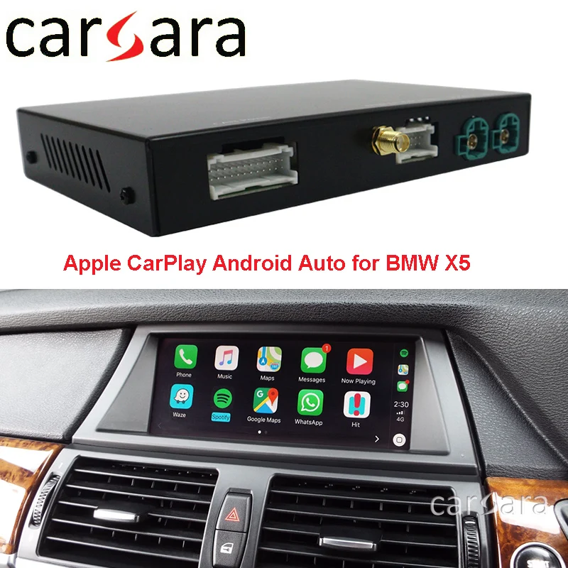 

B M W X5 F15 CarPlay Wirless Android Auto for NBT system headunit display add-on wireless carplay box interface