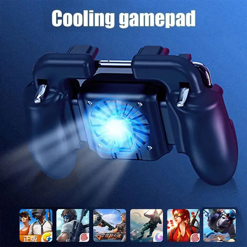  BEESCLOVER PUBG Mobile Phone Game Controller Joystick Cooling Fan Gamepad for IOS Android