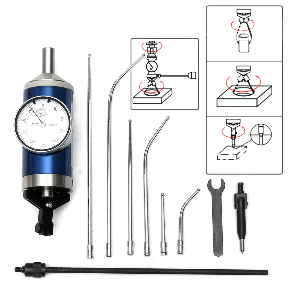 

Milling Tool Industrial Finder Professional Quick Read Steel Machining Centering Dial Indicator Kit Accurate Easy Operate Test