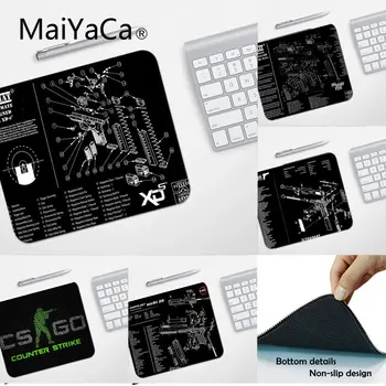 

MaiYaCa Top Quality cs go gun M14 AR15 AK47 High Speed New Mousepad Top Selling Wholesale Gaming Pad mouse