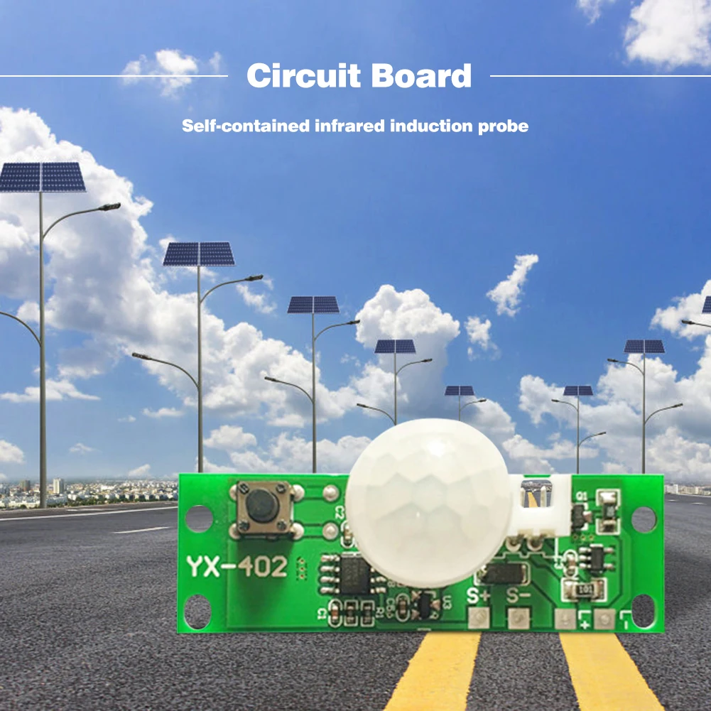 3.7V DIY Solar Light Circuit Board Control Sensor Module Garden Night Light Controller Infrared Solar Lamp Panel Kit