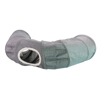 

Scratch Resistant Kill Time Folding Rolling Rabbit Lawn Home Training Exercise Durable Pet Tunnel Cat Toy Hamster Playground